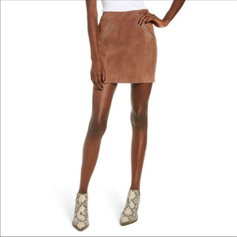 BlankNYC suede skirt